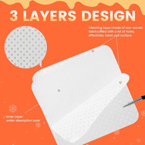 Corconess Lint Free Nail Wipes with Dispenser - 400 Pcs & 120ml Acetone Dispenser for Nail Polish Remover Avelisse