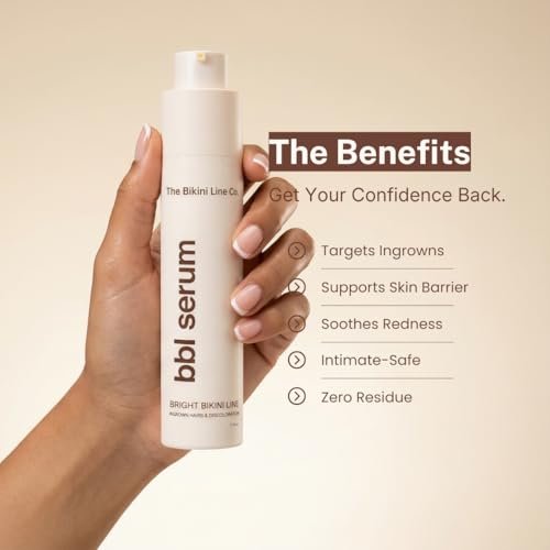 BBL Serum – 3-in-1 Bikini Line Care, Fragrance-Free Post-Hair Removal Serum with Salicylic Acid & Niacinamide, Helps Reduce the Look of Ingrown Bumps & Irritation, Designed for Sensitive Skin Avelisse