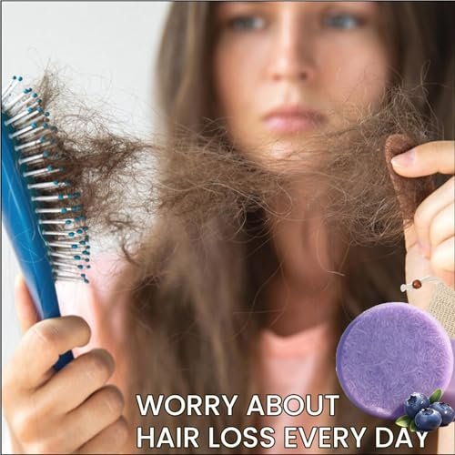 Blueberry Fields Shampoo & Conditioner Bundle Bars – 2 Pack for Thinning Hair & Frizz Control - görsel 14