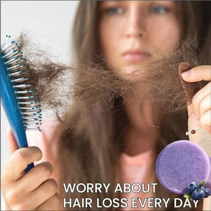 Blueberry Fields Shampoo & Conditioner Bundle Bars – 2 Pack for Thinning Hair & Frizz Control