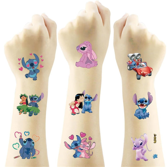 40Pcs Cute Temporary Tattoos, Removable Cartoon Tattoo Stickers for Party Favors, Gifts & Birthday Decorations