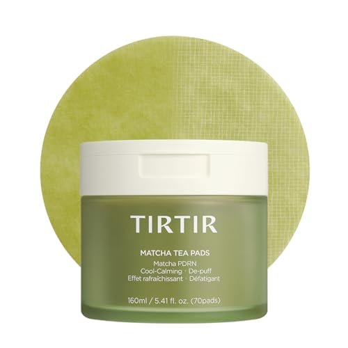 TIRTIR Matcha PDRN Toner Pad - Double-Sided Exfoliating & Hydrating Pads with Vegan PDRN, 2% Niacinamide, 70 Pads - görsel 2
