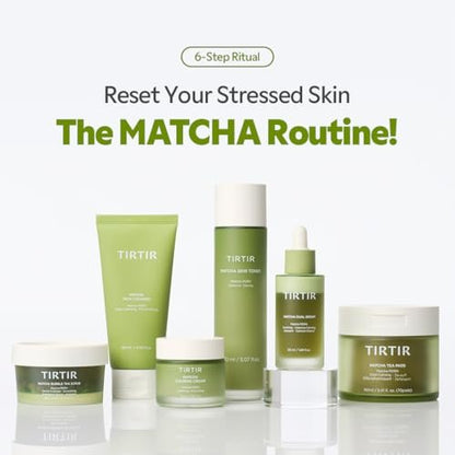TIRTIR Matcha PDRN Toner Pad - Double-Sided Exfoliating & Hydrating Pads with Vegan PDRN, 2% Niacinamide, 70 Pads