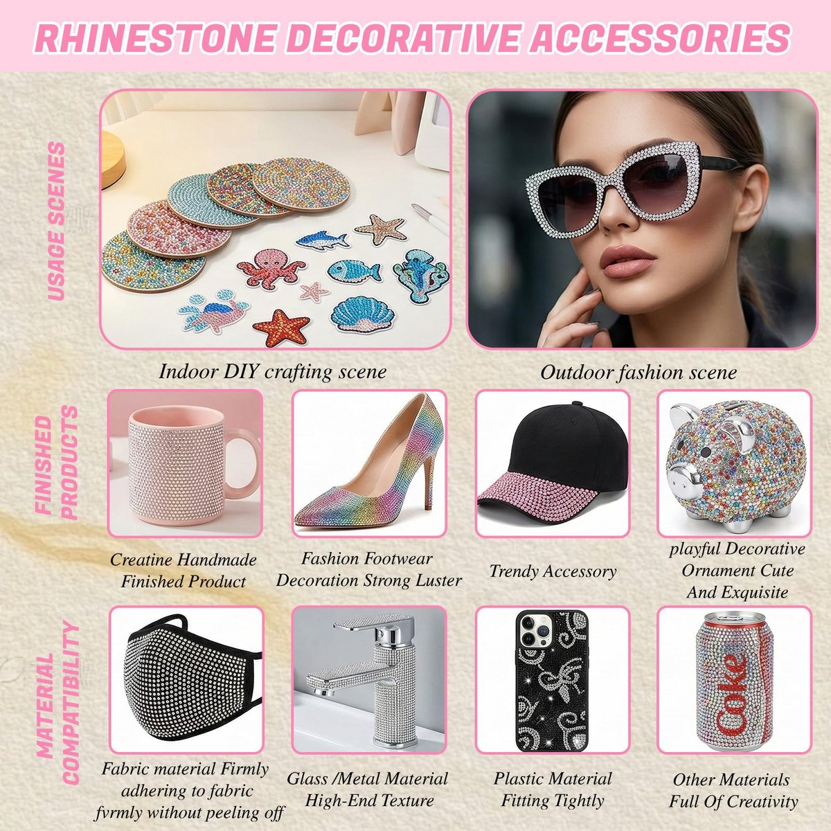 DEWJDFSC 2 Boxes Rhinestones for Bedazzling Kits - Multicolor 3mm Resin Jelly Flatback Gems, 2-6mm Silver Clear Bedazzler with 3Pcs B7000 Jewelry Glue for Crafts, Book, Nail Art Avelisse
