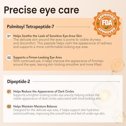 ISUNRISE Instant Eye Tightener Cream with Brush – Temporary Eye Bags & Puffiness Reducer, Wrinkles & Fine Lines, Lightweight Gentle Skin Care for All Skin Types