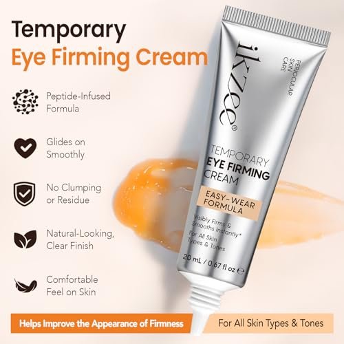 ISUNRISE Instant Eye Tightener Cream with Brush – Temporary Eye Bags & Puffiness Reducer, Wrinkles & Fine Lines, Lightweight Gentle Skin Care for All Skin Types - görsel 14