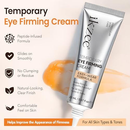 ISUNRISE Instant Eye Tightener Cream with Brush – Temporary Eye Bags & Puffiness Reducer, Wrinkles & Fine Lines, Lightweight Gentle Skin Care for All Skin Types
