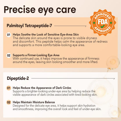 ISUNRISE Instant Eye Tightener Cream with Brush – Temporary Eye Bags & Puffiness Reducer, Wrinkles & Fine Lines, Lightweight Gentle Skin Care for All Skin Types