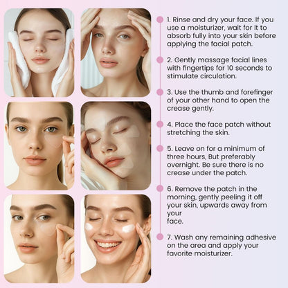 Adellina Anti Wrinkle Patches Overnight - Smile Line Patches for Forehead, Under Eyes - 144 Count Avelisse
