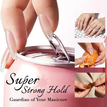 GLAMERMAID Nail Glue for Press On Nails – 15ml, No Lamp Needed, 28 Days Long-Lasting, Fast Drying, TPO & HEMA Free, Super Strong Brush On Glue for Nail Tips & Acrylic Fake Nails