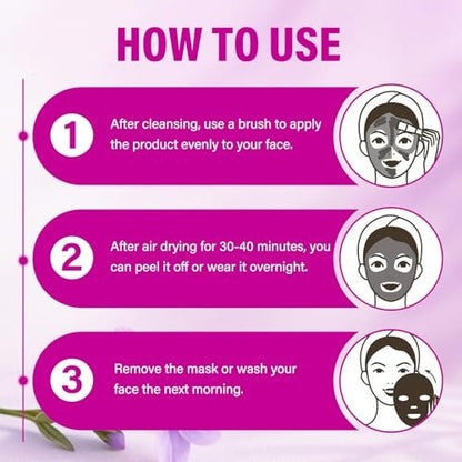 Skynflow Overnight Hydrating Sleep Mask 95ml with Silicone Brush - 3-in-1 Wash Off Gel Mask with Hyaluronic Acid, Hydrolyzed Collagen & Niacinamide - Deep Moisturizing for All Skin Types Avelisse