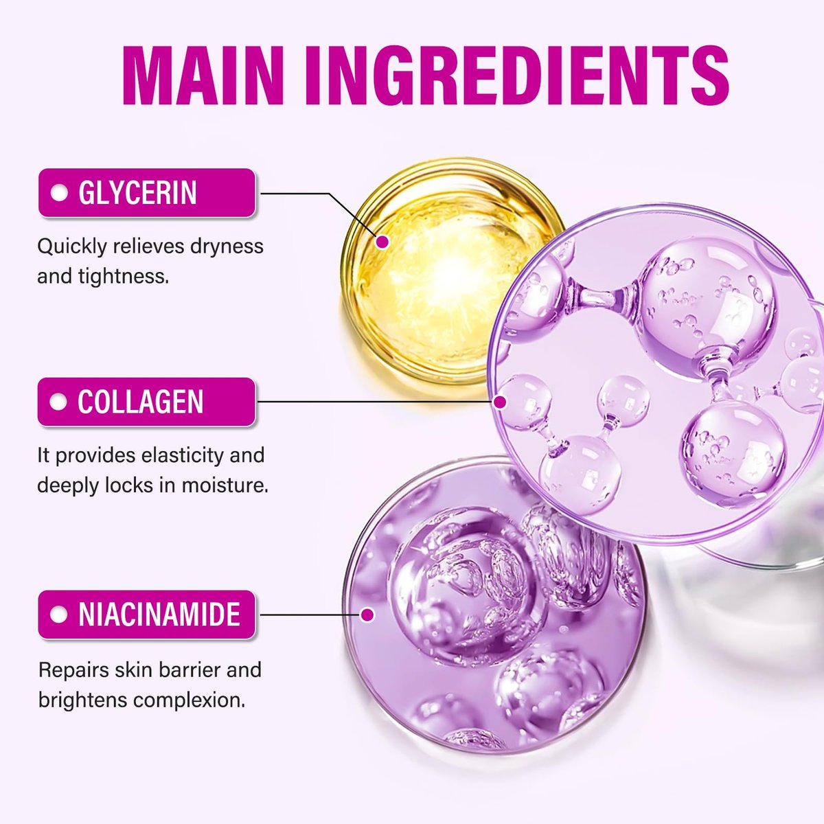 Skynflow Overnight Hydrating Sleep Mask 95ml with Silicone Brush - 3-in-1 Wash Off Gel Mask with Hyaluronic Acid, Hydrolyzed Collagen & Niacinamide - Deep Moisturizing for All Skin Types Avelisse