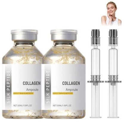 Peptide Lifting Ampoule 2-Pack – Collagen Peptide Serum for Face Tightening, Smoothing, Anti-Aging & Hydration (100ml Each) Avelisse