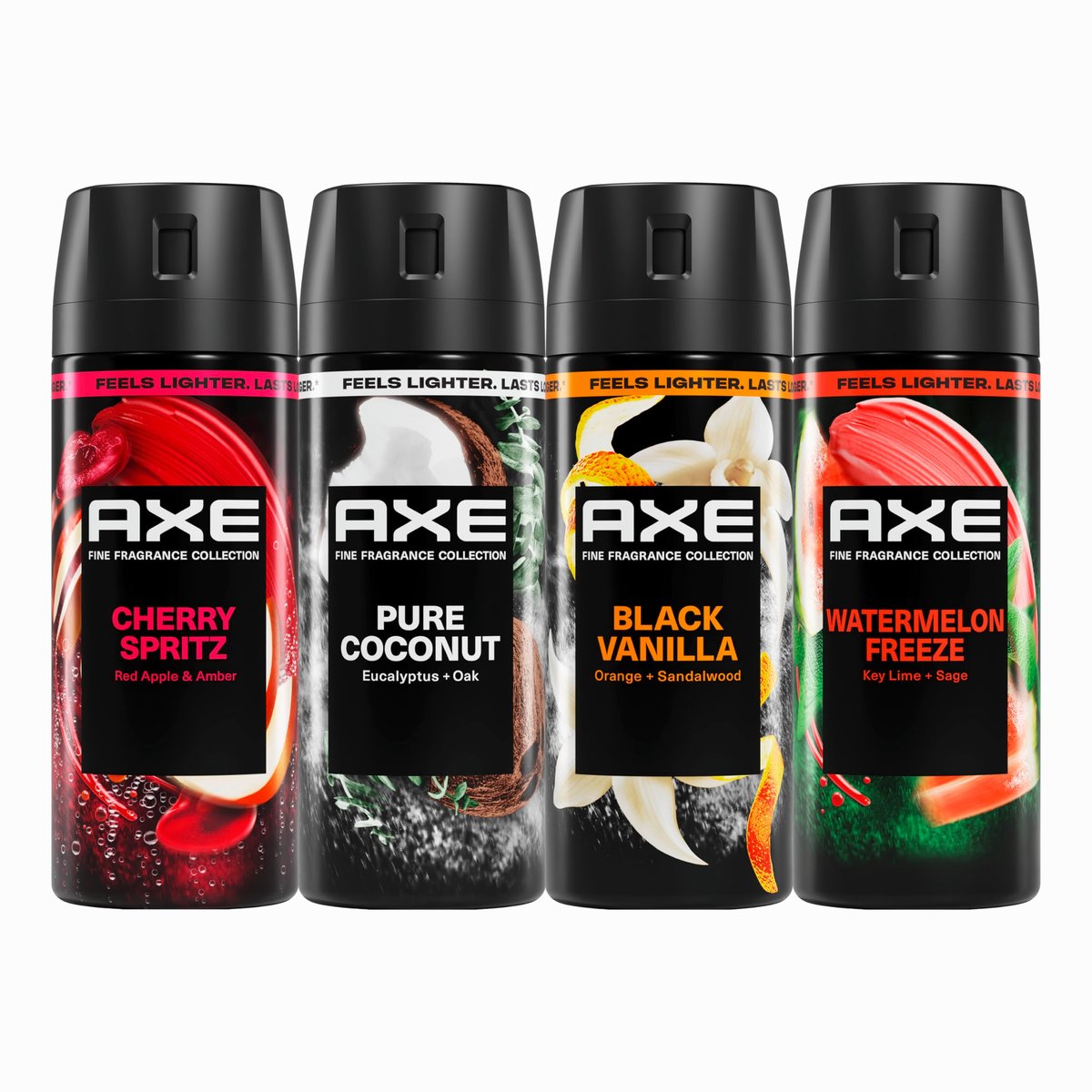 AXE Body Spray Touch of Sweetness - 4 Count, 2.9 oz Each - Long-Lasting 72-Hour Freshness, Aluminum Free Avelisse
