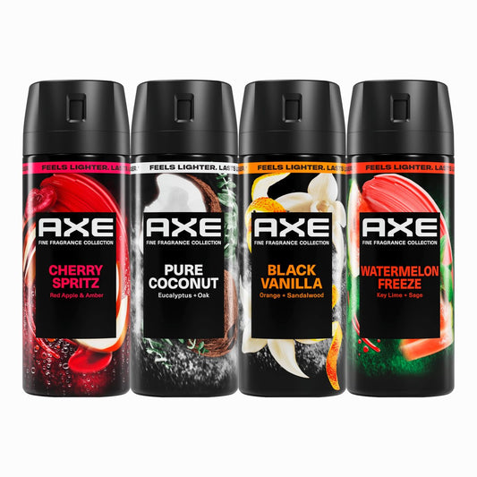 AXE Body Spray Touch of Sweetness - 4 Count, 2.9 oz Each - Long-Lasting 72-Hour Freshness, Aluminum Free Avelisse