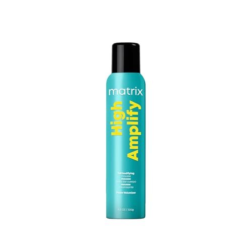 Matrix High Amplify Foam Volumizer Full Bodifying Mousse - Lightweight Lasting Volume, Thickening & Conditioning Shine, For Fine and Limp Hair, Salon Hair Styling, 11.3 Fl Oz Avelisse