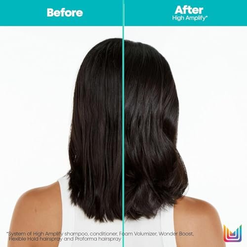 Matrix High Amplify Foam Volumizer Full Bodifying Mousse - Lightweight Lasting Volume, Thickening & Conditioning Shine, For Fine and Limp Hair, Salon Hair Styling, 11.3 Fl Oz Avelisse