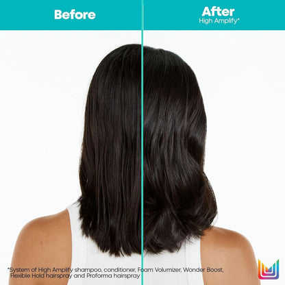 Matrix High Amplify Foam Volumizer Full Bodifying Mousse - Lightweight Lasting Volume, Thickening & Conditioning Shine, For Fine and Limp Hair, Salon Hair Styling, 11.3 Fl Oz Avelisse