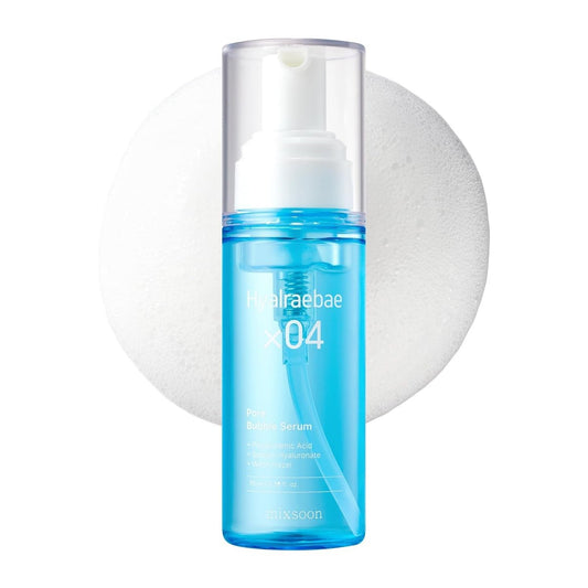mixsoon Hyalraebae Pore Bubble Serum - Polyglutamic Acid Serum for Pore Care & Lightweight Hydration, Makeup Prep, 70ml / 2.36 fl.oz. Korean Glass Skin Care Avelisse