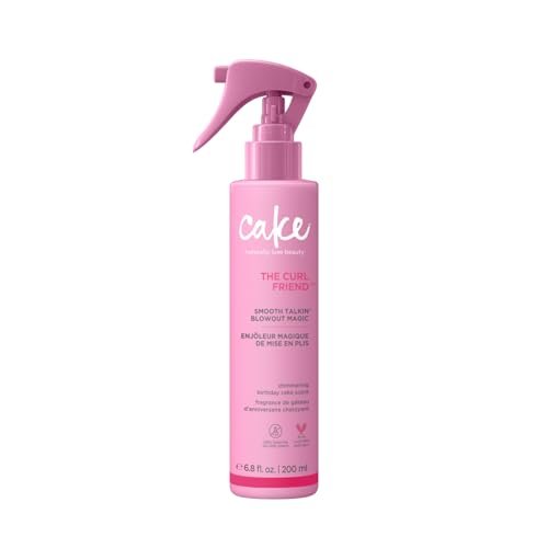 Cake Beauty Curl Blow Out Spray – Smooth Talkin' Blow Out Magic for Sleek, Frizz-Free Curls Up to 72H, 450°F Heat Protection, 6.8 fl oz Avelisse