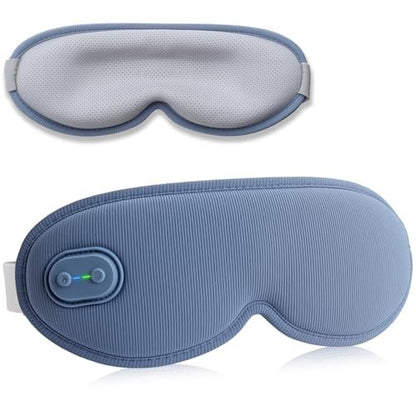 VINTEAM Cordless Heated Eye Mask – 3D Design with Adjustable Heat & Timer, Comfortable & Lightweight for Eye Fatigue Relief, Men & Women (Blue)