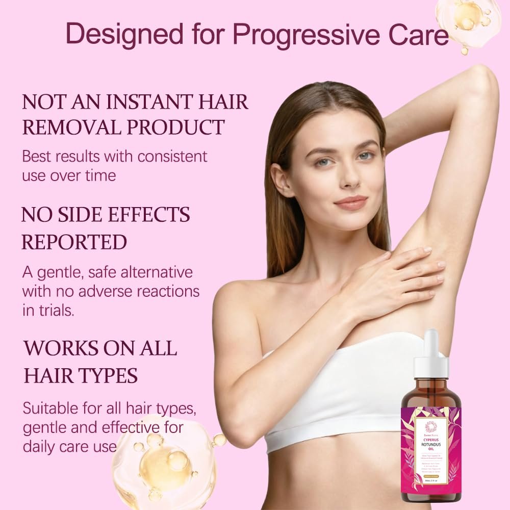 Zoone Nutra Cyperus Rotundus Seed Oil 60ml – Enhanced Botanical Formula with Hair Inhibiting Complex, Infused with Narcissus & Japanese Yam Extract, Lightweight Body Care Blend Avelisse