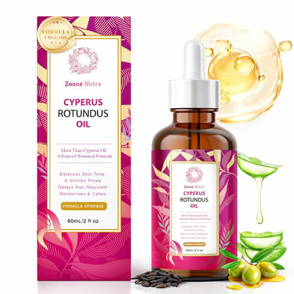 Zoone Nutra Cyperus Rotundus Seed Oil 60ml – Enhanced Botanical Formula with Hair Inhibiting Complex, Infused with Narcissus & Japanese Yam Extract, Lightweight Body Care Blend Avelisse