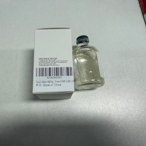 2PCS Deep Collagen Silk Peptide Lifting Ampoule Serum - Korean Anti-Aging Facial Essence, Firming Wrinkle-Smoothing Hydrating, Non-Greasy Gentle Formula 50ML/1.69FL.OZ Avelisse