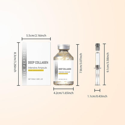 Deep Collagen Silk Peptide Lifting Ampoule Serum – Firming, Wrinkle-Smoothing, Hydrating Korean Facial Essence (1.69 fl oz) Avelisse