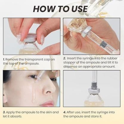 Deep Collagen Silk Peptide Lifting Ampoule Serum – Firming, Wrinkle-Smoothing, Hydrating Korean Facial Essence (1.69 fl oz) Avelisse
