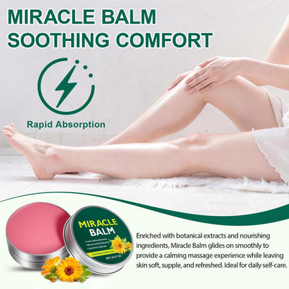 2 Box Miracle Balm - Natural Ingredients for Relaxed, Comfortable Legs, Arms & Back (1 oz Each) Avelisse