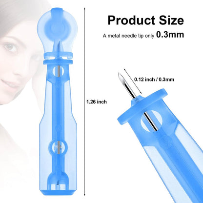 100Pcs Disposable Sterile Pimple Popper Needles – Ultra-Fine Acne Extractor Tools for Blackhead, Whitehead & Blemish Removal | Professional Facial Skin Care Kit