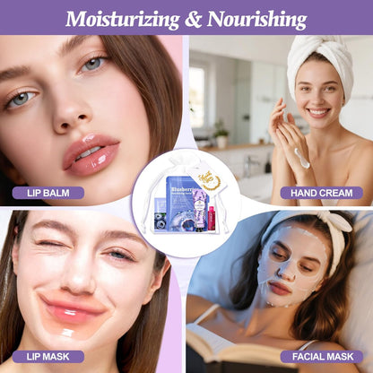 36 Pcs Bulk Gifts For Women - Spa Party Supplies with Facial Mask, Lip Balm, Hand Cream & Lip Mask - Mother's Day, Teacher Appreciation, Thank You Gifts & Party Favors