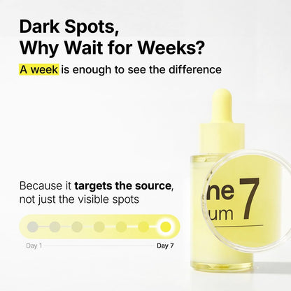 MANYO Glutathione 7 Dark Spot Serum - Niacinamide Serum for Uneven Skin Tone, Dark Spot Remover & Radiance Booster, Korean Skincare, 1.01 fl.oz (30ml)