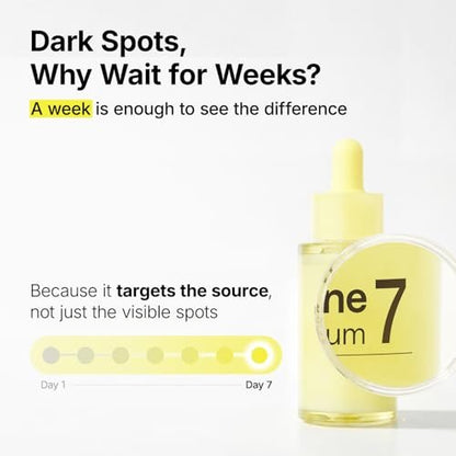 MANYO Glutathione 7 Dark Spot Serum - Niacinamide Serum for Uneven Skin Tone, Dark Spot Remover & Radiance Booster, Korean Skincare, 1.01 fl.oz (30ml)