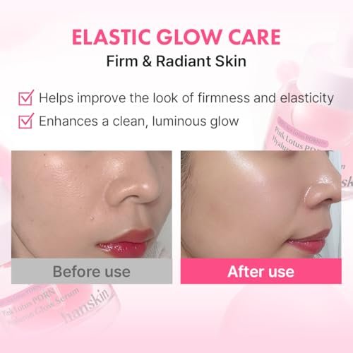 Hanskin PDRN Pink Peptide Hyaluron Glow Serum - 200,000ppm Pink Lotus Vegan PDRN | Intensive Hydrating Glow Ball Essence for Glass Skin, Plumping & Firming | Korean Skincare 1.01 fl. oz. Avelisse
