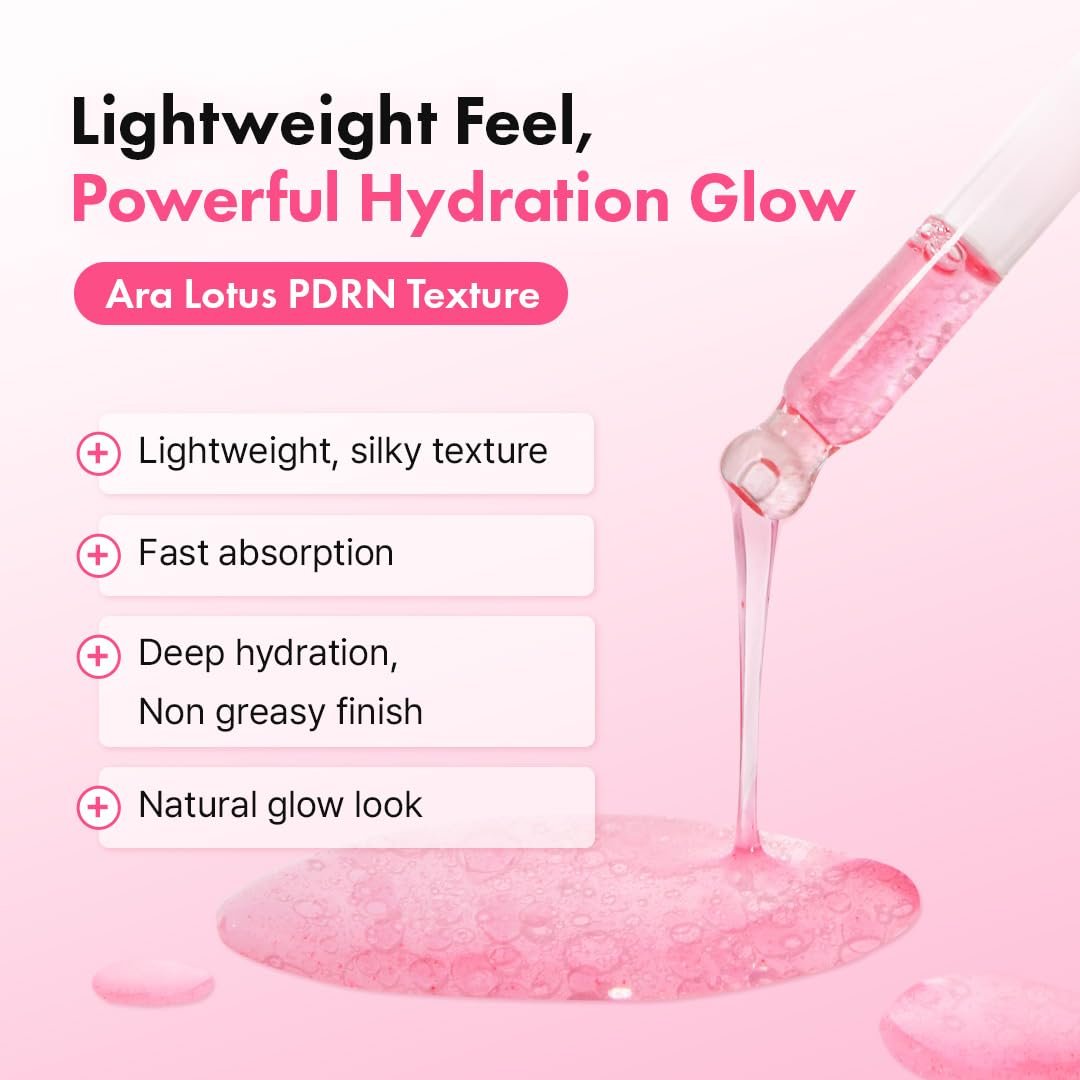 Hanskin PDRN Pink Peptide Hyaluron Glow Serum - 200,000ppm Pink Lotus Vegan PDRN | Intensive Hydrating Glow Ball Essence for Glass Skin, Plumping & Firming | Korean Skincare 1.01 fl. oz. Avelisse