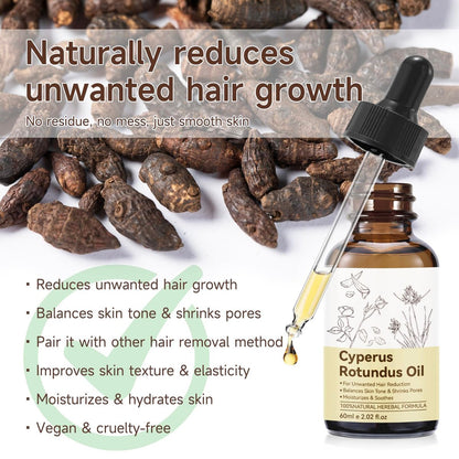 Cyperus Rotundus Oil 2 Pack – Natural Formula for Reducing Unwanted Hair Growth, Balances Skin Tone, Shrinks Pores, Moisturizes & Soothes Skin – Suitable for All Skin Types – 4.04 Fl Oz Avelisse