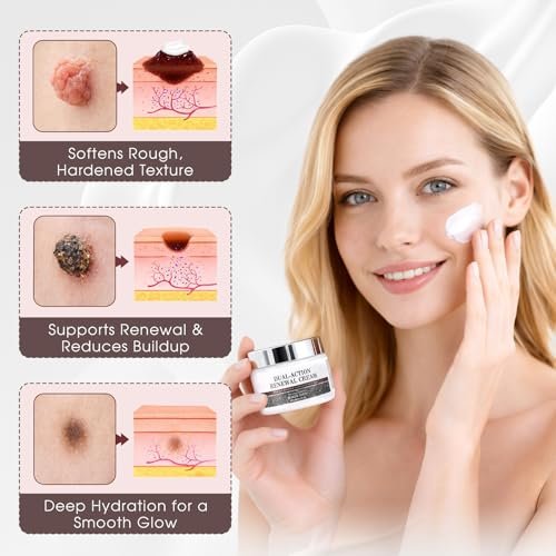 MOOMARTO Dual-Action Renewal Cream – Black & White Rice Soothing Repair Cream, Deep Hydration for Smooth-Looking Skin, Natural Body Serum Suitable for All Skin Types (2 Pack) Avelisse