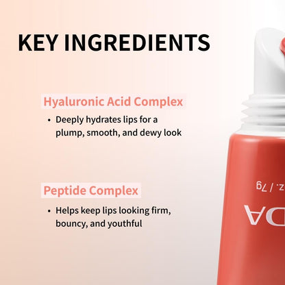 NIDA Retinol Glowy Lip Serum - Hydrating & Plumping Lip Care for Glossy, Nourished Lips (0.25 oz, 7g) - Sheer Rosy Fig Avelisse
