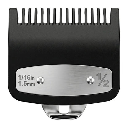 JYMBER 1.5mm Metal Clipper Guard Replacement for Wahl 1/2 Clipper Guards - Guide Comb Attachment 1/16" for Professional Stylists and Barbers, Black