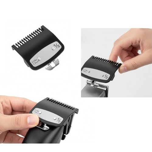 JYMBER 1.5mm Metal Clipper Guard Replacement for Wahl 1/2 Clipper Guards - Guide Comb Attachment 1/16" for Professional Stylists and Barbers, Black - görsel 14