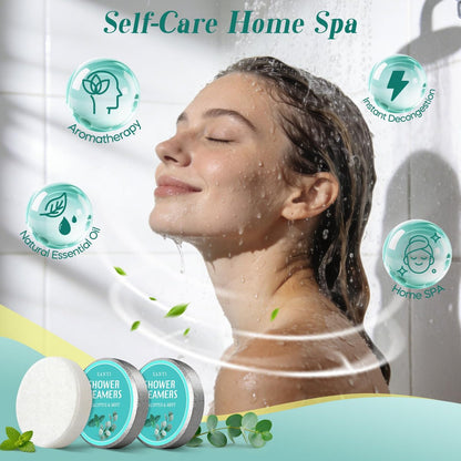 Shower Steamers Aromatherapy 15 Pack - Eucalyptus & Mint Shower Bombs with Natural Essential Oils for Sinus Relief, Relaxation, and Spa Gifts for Women & Men Avelisse