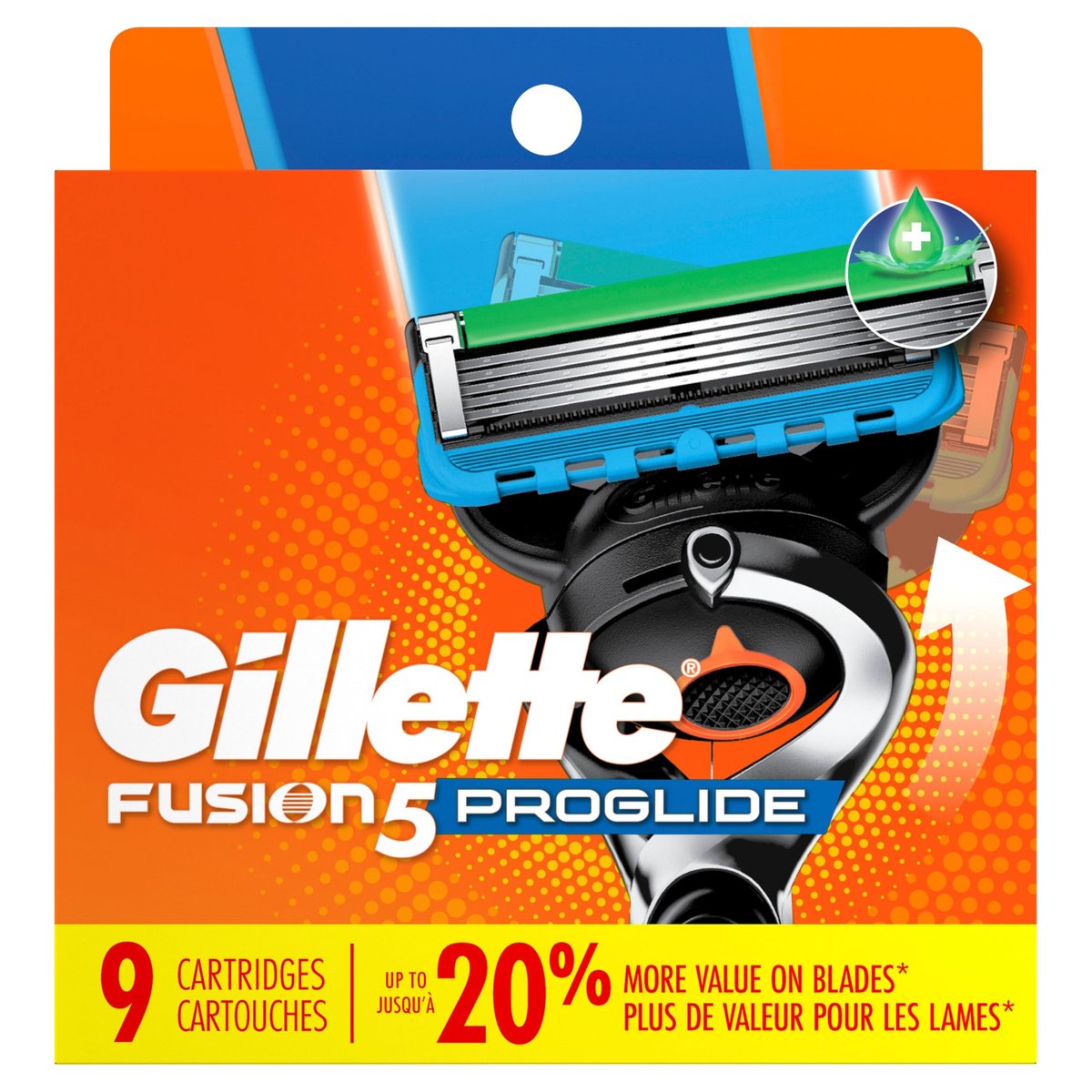 Gillette Fusion5 ProGlide Razor Blades for Men, 5-Blade Razor Refills, 9 Count Avelisse