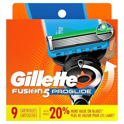 Gillette Fusion5 ProGlide Razor Blades for Men, 5-Blade Razor Refills, 9 Count Avelisse