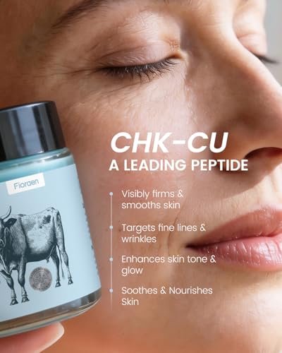 Fioraen 25,000ppm GHK-Cu Copper Peptides Whipped Beef Tallow for Skin – Grass Fed Tallow and Honey Balm with Manuka Honey & Vitamin E, High Potency Anti Aging Face Moisturizer for Firming & Repair 4oz Avelisse