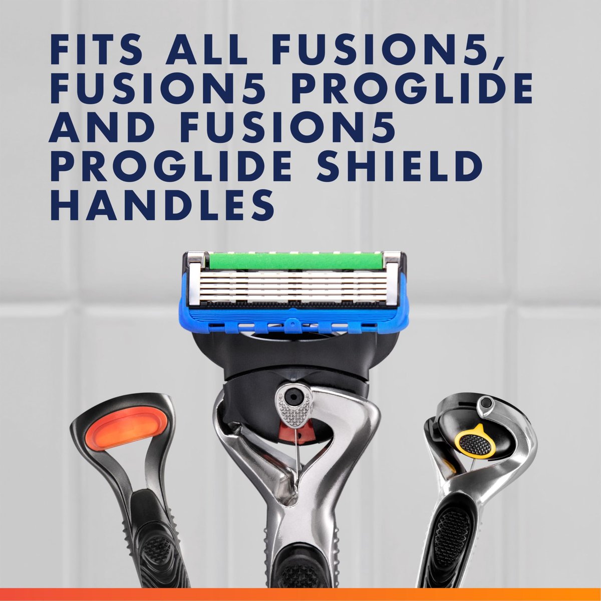 Gillette Fusion5 ProGlide Razor Blade Refills for Men, 5-Blade Cartridges with Precision Trimmer, Enhanced Lubrication Strip, 6 Count Avelisse