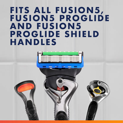 Gillette Fusion5 ProGlide Razor Blade Refills for Men, 5-Blade Cartridges with Precision Trimmer, Enhanced Lubrication Strip, 6 Count Avelisse