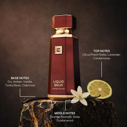 French Avenue Liquid Brun Limited Edition Extrait De Parfum - 150ml | Bergamot, Cardamom, Cinnamon, Orange Blossom, Vanilla, Praline, Musk Avelisse