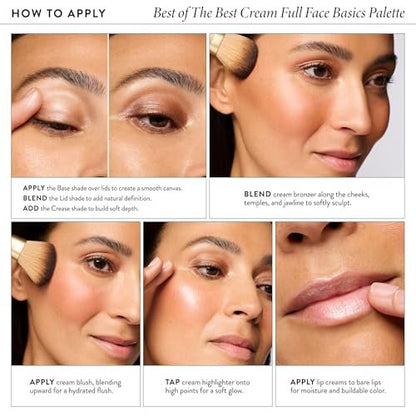 LAURA GELLER The Best of the Best Cream Full Face Palette | All-in-One Cream Face, Eye & Lip Palette | Blendable, Hydrating Makeup for Mature Skin Avelisse
